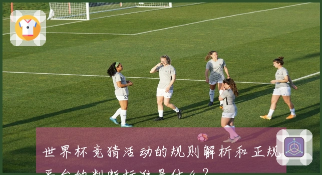 世界杯竞猜活动的规则解析和正规平台的判断标准是什么？