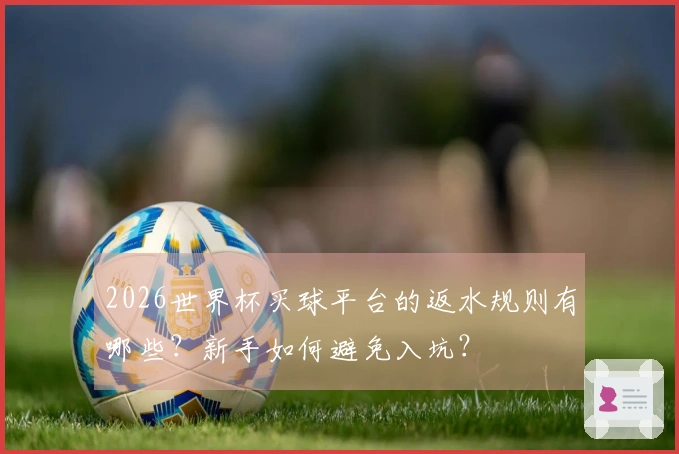 2026世界杯买球平台的返水规则有哪些？新手如何避免入坑？